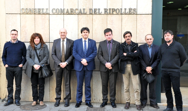 El president de la Diputació de Girona visita el Consell Comarcal i presideix el Consell d’Alcaldes