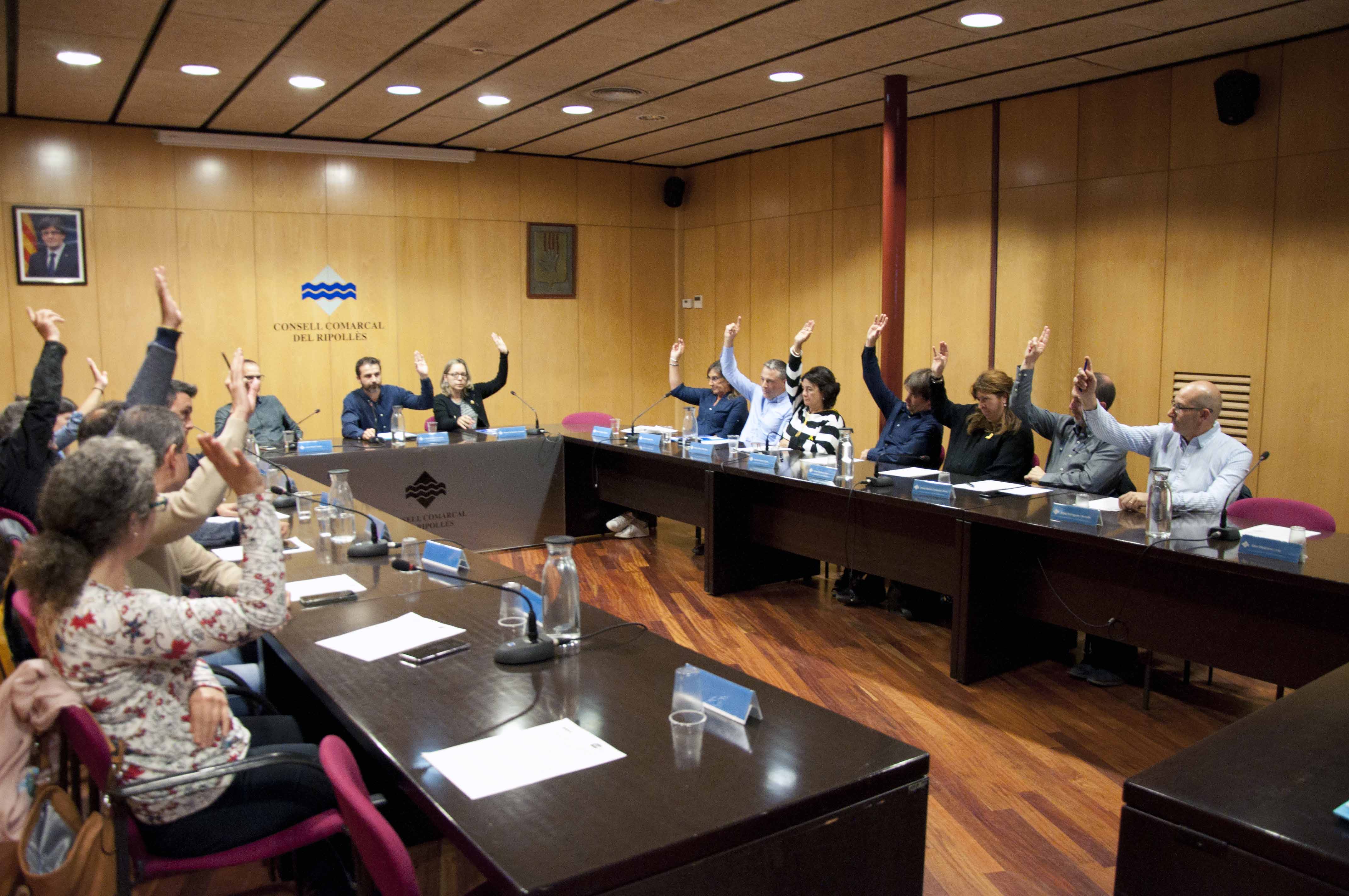 El consell comarcal reprova amb una moció la sentència del judici dels fets de l’1 d’octubre