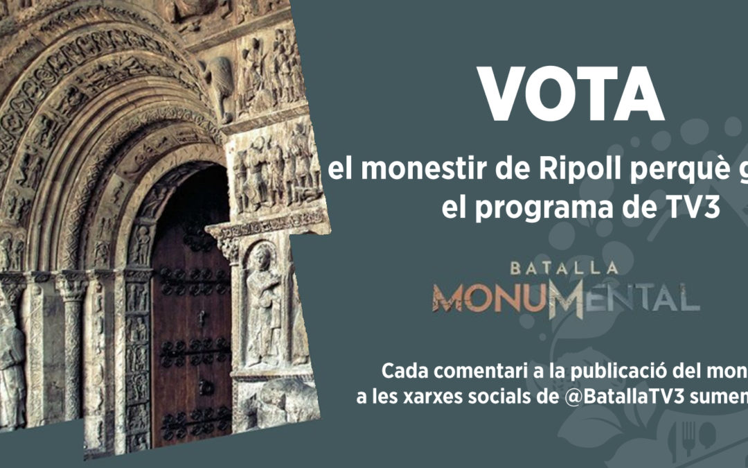 Voteu el monestir de Ripoll perquè guanyi la Batalla monumental de TV3