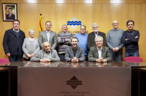 Imatge de totes les persones que han passat per la presidència del Consell Comarcal del Ripollès i del Consell Comarcal de Muntanya del Ripollès